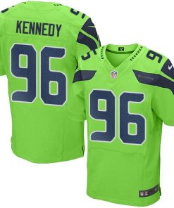 Nike Seattle Seahawks #96 Cortez Kennedy Green Men's Stitched NFL Elite Rush Jersey Men's