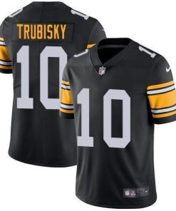 Nike Steelers #10 Mitchell Trubisky Black Alternate Men's Stitched NFL Vapor Untouchable Limited Jersey