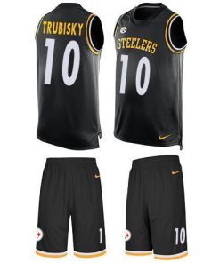 Nike Steelers #10 Mitchell Trubisky Black Team Color Men's Stitched NFL Limited Tank Top Suit Jersey