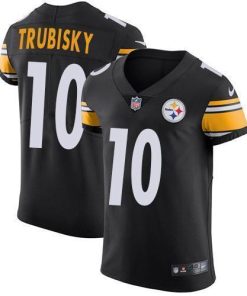 Nike Steelers #10 Mitchell Trubisky Black Team Color Men's Stitched NFL Vapor Untouchable Elite Jersey