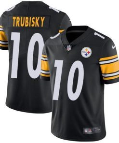 Nike Steelers #10 Mitchell Trubisky Black Team Color Men's Stitched NFL Vapor Untouchable Limited Jersey