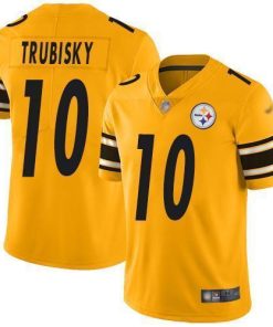 Nike Steelers #10 Mitchell Trubisky Gold Men's Stitched NFL Limited Inverted Legend Jersey