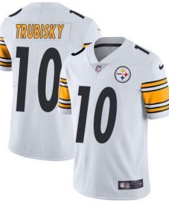 Nike Steelers #10 Mitchell Trubisky White Men's Stitched NFL Vapor Untouchable Limited Jersey