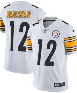 Nike Steelers #12 Terry Bradshaw White Men's Stitched NFL Vapor Untouchable Limited Jersey