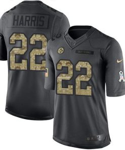 Nike Steelers #22 Najee Harris Black Men's Stitched NFL Limited 2016 Salute To Service Jersey