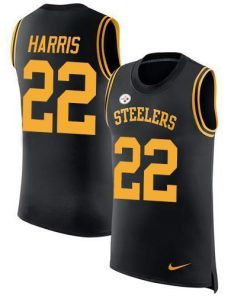 Nike Steelers #22 Najee Harris Black Team Color Men's Stitched NFL Limited Rush Tank Top Jersey