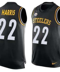 Nike Steelers #22 Najee Harris Black Team Color Men's Stitched NFL Limited Tank Top Jersey