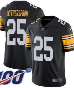 Nike Steelers #25 Ahkello Witherspoon Black Alternate Men's Stitched NFL 100th Season Vapor Limited Jersey