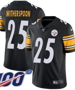 Nike Steelers #25 Ahkello Witherspoon Black Team Color Men's Stitched NFL 100th Season Vapor Limited Jersey
