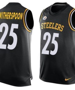 Nike Steelers #25 Ahkello Witherspoon Black Team Color Men's Stitched NFL Limited Tank Top Jersey