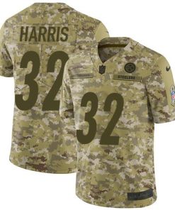 Nike Steelers #32 Franco Harris Camo Men's Stitched NFL Limited 2018 Salute To Service Jersey