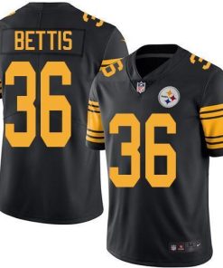 Nike Steelers #36 Jerome Bettis Black Men's Stitched NFL Limited Rush Jersey
