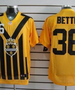 Nike Steelers #36 Jerome Bettis Gold 1933s Throwback Men's Embroidered NFL Elite Jersey