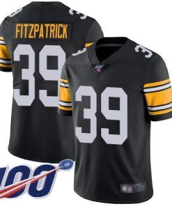 Nike Steelers #39 Minkah Fitzpatrick Black Alternate Men's Stitched NFL 100th Season Vapor Limited Jersey