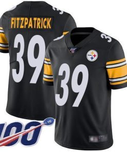 Nike Steelers #39 Minkah Fitzpatrick Black Team Color Men's Stitched NFL 100th Season Vapor Limited Jersey