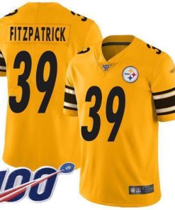 Nike Steelers #39 Minkah Fitzpatrick Gold Men's Stitched NFL Limited Inverted Legend 100th Season Jersey