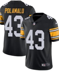 Nike Steelers #43 Troy Polamalu Black Alternate Men's Stitched NFL Vapor Untouchable Limited Jersey