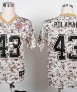Nike Steelers #43 Troy Polamalu Camo Men's Stitched NFL Elite USMC Jersey