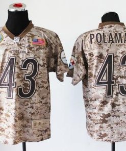 Nike Steelers #43 Troy Polamalu Camo Men's Stitched NFL New Elite USMC Jersey