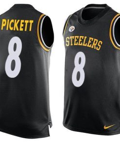 Nike Steelers #8 Kenny Pickett Black Team Color Men's Stitched NFL Limited Tank Top Jersey