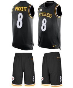 Nike Steelers #8 Kenny Pickett Black Team Color Men's Stitched NFL Limited Tank Top Suit Jersey
