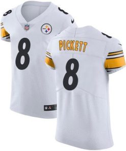 Nike Steelers #8 Kenny Pickett White Men's Stitched NFL Vapor Untouchable Elite Jersey