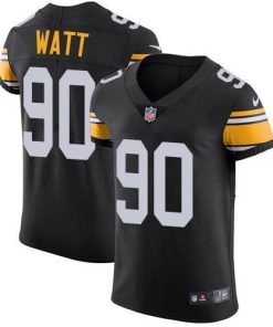 Nike Steelers #90 T. J. Watt Black Alternate Men's Stitched NFL Vapor Untouchable Elite Jersey