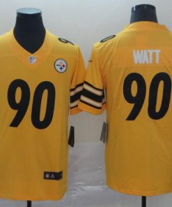 Nike Steelers #90 T. J. Watt Gold Men's Stitched NFL Limited Inverted Legend Jersey
