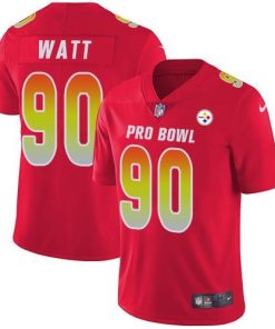Nike Steelers #90 T. J. Watt Red Men's Stitched NFL Limited AFC 2019 Pro Bowl Jersey