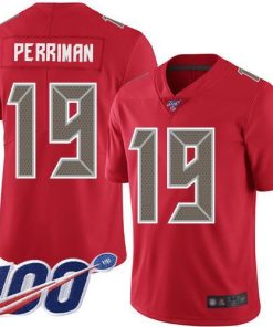 Nike Tampa Bay Buccaneers #19 Breshad Perriman Red Men's Stitched NFL Limited Rush 100th Season Jersey Men's