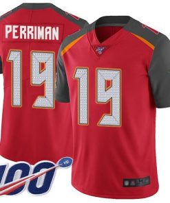 Nike Tampa Bay Buccaneers #19 Breshad Perriman Red Team Color Men's Stitched NFL 100th Season Vapor Limited Jersey Men's