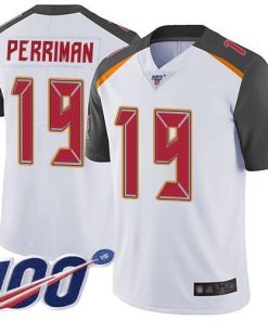 Nike Tampa Bay Buccaneers #19 Breshad Perriman White Men's Stitched NFL 100th Season Vapor Limited Jersey Men's