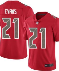 Nike Tampa Bay Buccaneers #21 Justin Evans Red Men's Stitched NFL Limited Rush Jersey Men's