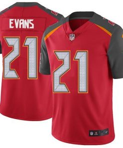 Nike Tampa Bay Buccaneers #21 Justin Evans Red Team Color Men's Stitched NFL Vapor Untouchable Limited Jersey Men's
