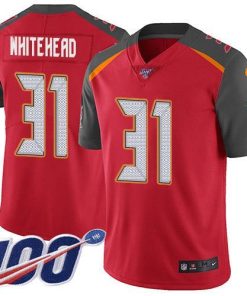 Nike Tampa Bay Buccaneers #31 Jordan Whitehead Red Team Color Men's Stitched NFL 100th Season Vapor Untouchable Limited Jersey Men's