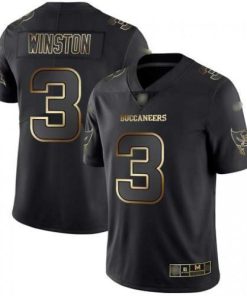 Nike Tampa Bay Buccaneers #3 Jameis Winston Black/Gold Men's Stitched NFL Vapor Untouchable Limited Jersey Men's
