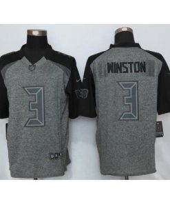 Nike Tampa Bay Buccaneers #3 Jameis Winston Gray Men's Stitched NFL Limited Gridiron Gray Jersey Men's