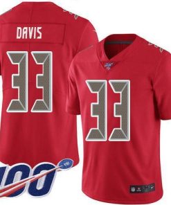 Nike Tampa Bay Buccaneers #33 Carlton Davis III Red Men's Stitched NFL Limited Rush 100th Season Jersey Men's