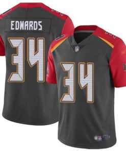 Nike Tampa Bay Buccaneers #34 Mike Edwards Gray Men's Stitched NFL Limited Inverted Legend Jersey Men's