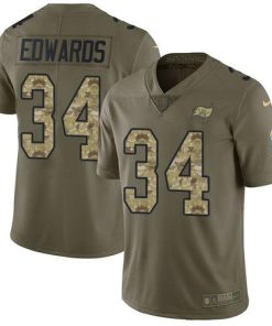Nike Tampa Bay Buccaneers #34 Mike Edwards Olive/Camo Men's Stitched NFL Limited 2017 Salute To Service Jersey Men's