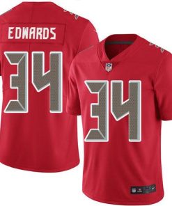 Nike Tampa Bay Buccaneers #34 Mike Edwards Red Men's Stitched NFL Limited Rush Jersey Men's