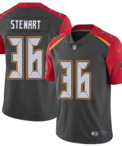 Nike Tampa Bay Buccaneers #36 M.J. Stewart Gray Men's Stitched NFL Limited Inverted Legend Jersey Men's