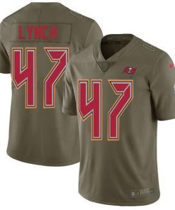 Nike Tampa Bay Buccaneers #47 John Lynch Olive Men's Stitched NFL Limited 2017 Salute To Service Jersey Men's