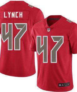 Nike Tampa Bay Buccaneers #47 John Lynch Red Men's Stitched NFL Limited Rush Jersey Men's