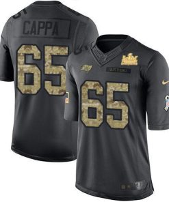 Nike Tampa Bay Buccaneers #65 Alex Cappa Black Men's Super Bowl LV Champions Patch NFL Limited 2016 Salute to Service Jersey Men's