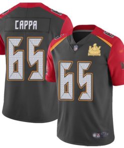 Nike Tampa Bay Buccaneers #65 Alex Cappa Gray Men's Super Bowl LV Champions Patch Stitched NFL Limited Inverted Legend Jersey Men's