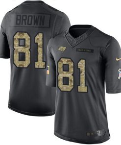 Nike Tampa Bay Buccaneers #81 Antonio Brown Black Men's Stitched NFL Limited 2016 Salute to Service Jersey Men's