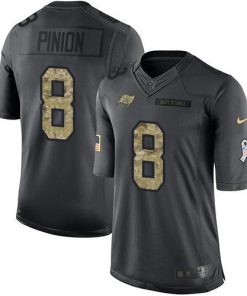 Nike Tampa Bay Buccaneers #8 Bradley Pinion Black Men's Stitched NFL Limited 2016 Salute to Service Jersey Men's