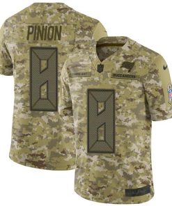 Nike Tampa Bay Buccaneers #8 Bradley Pinion Camo Men's Stitched NFL Limited 2018 Salute To Service Jersey Men's