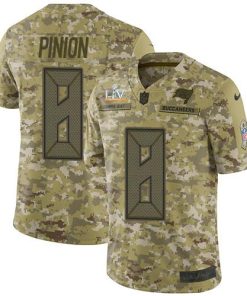 Nike Tampa Bay Buccaneers #8 Bradley Pinion Camo Men's Super Bowl LV Bound Stitched NFL Limited 2018 Salute To Service Jersey Men's